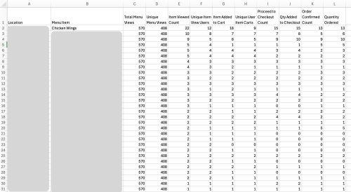 Sample User Activity Report